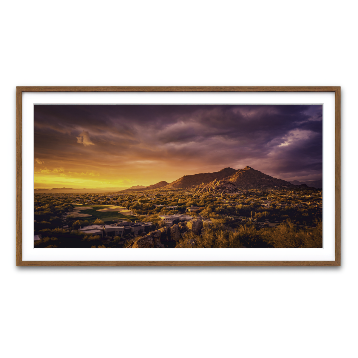 Framed Print 2x1 Walnut