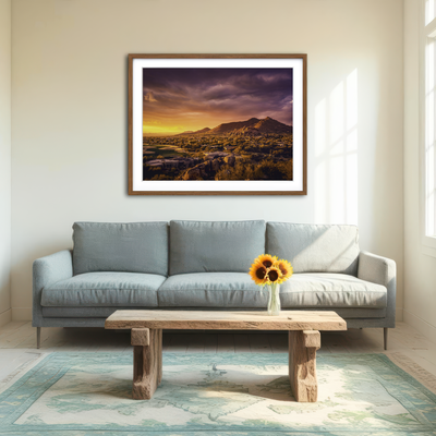 AUTO-MOCKUP ROOM | Scottsdale Desert Sunset Wall Art