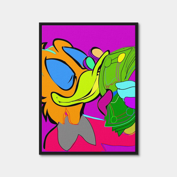 Scrooge McDuck Wall Art — Framed Canvas Format preview