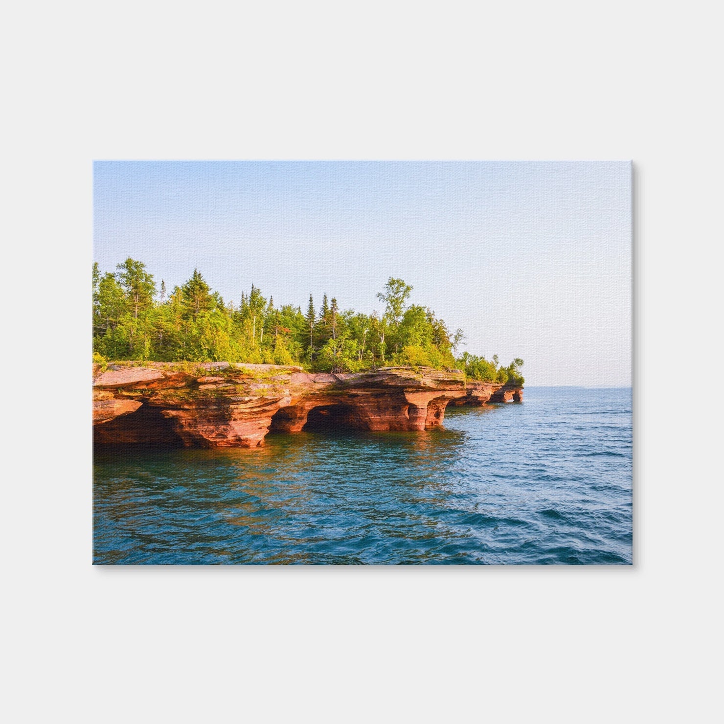 AUTO-MOCKUP WHITE | Sea Caves Apostle Islands | 1 Piece | Gallery Wrap Canvas | group=4x3
