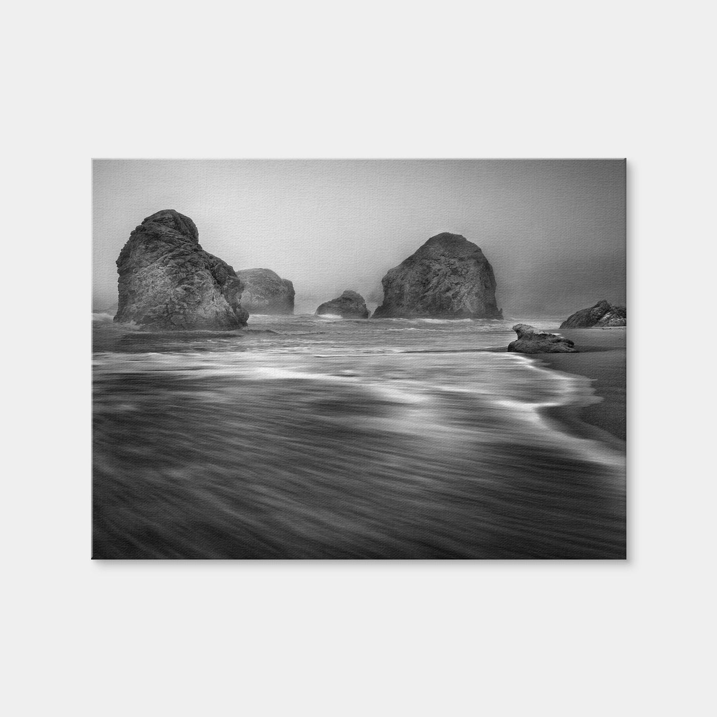 AUTO-MOCKUP WHITE | Sea Stacks - Foggy Oregon Coast | 1 Piece | Gallery Wrap | group=4x3