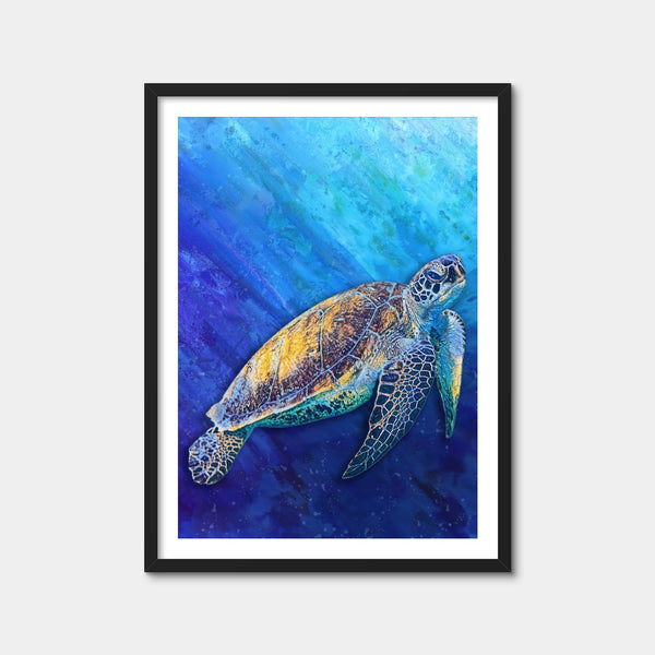 Sea Turtle Wall Art — Framed Print Format preview