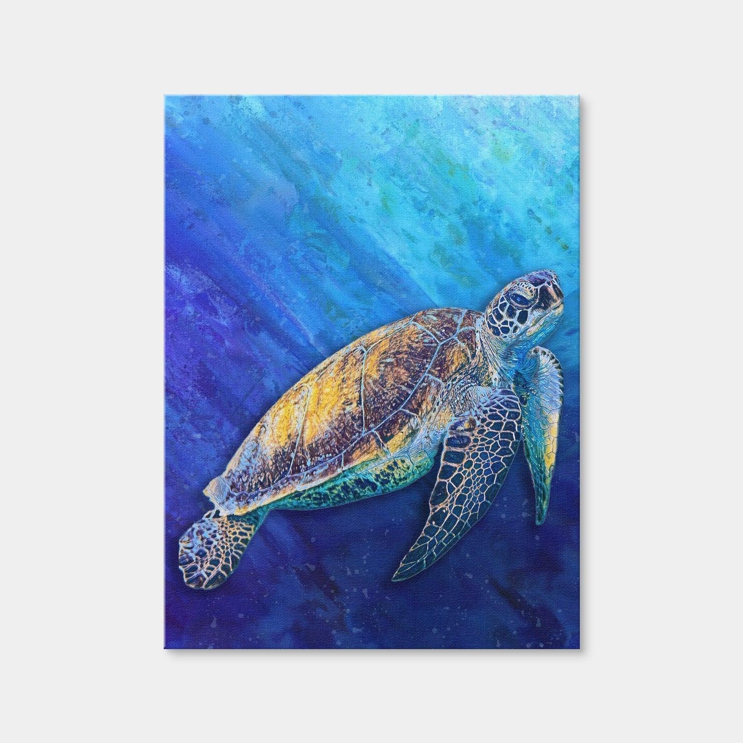 AUTO-MOCKUP WHITE | Sea Turtle | 1 Piece | Gallery Wrap | group=3x4