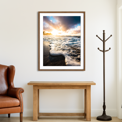 AUTO-MOCKUP ROOM | Seafoam Sunrise Wall Art