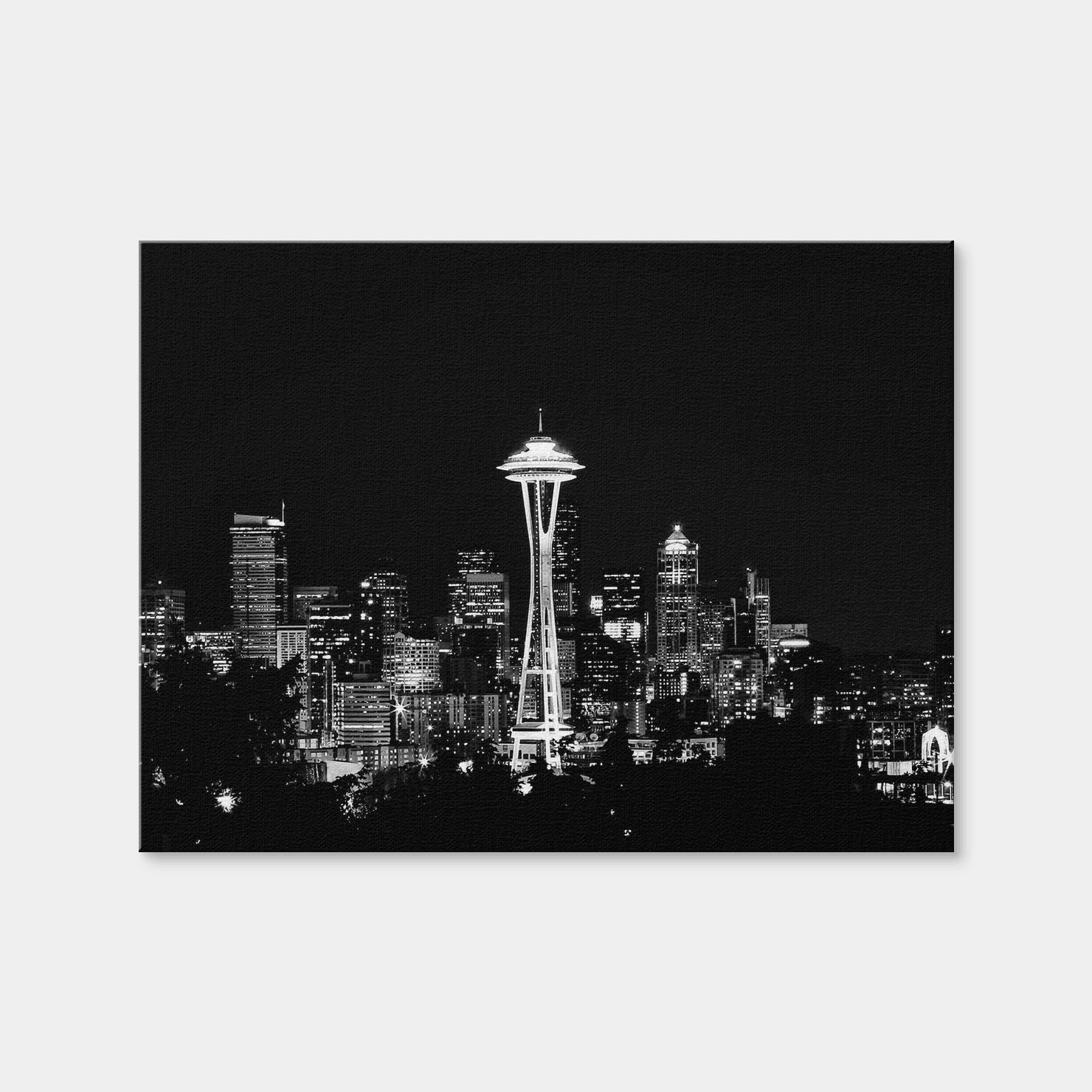 AUTO-MOCKUP WHITE | Seattle Skyline | 1 Piece | Gallery Wrap | group=4x3