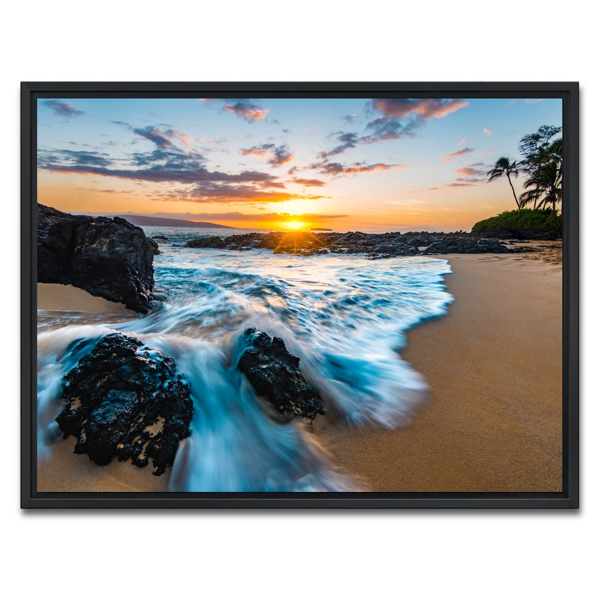 AUTO-MOCKUP WHITE | Secret Beach | 1 Piece | Black Framed Canvas | group=4x3