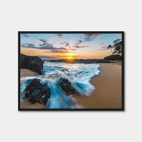 Secret Beach Wall Art — Framed Canvas Format preview