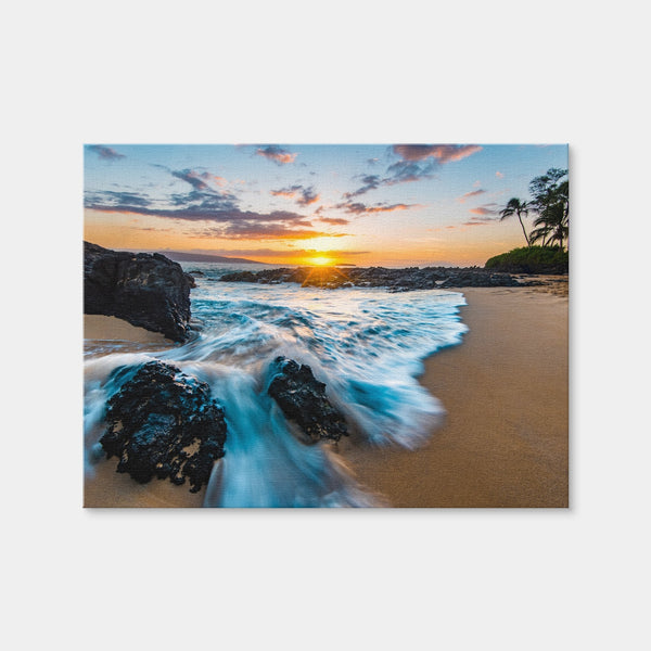 Secret Beach Wall Art — Canvas Wrap Format preview
