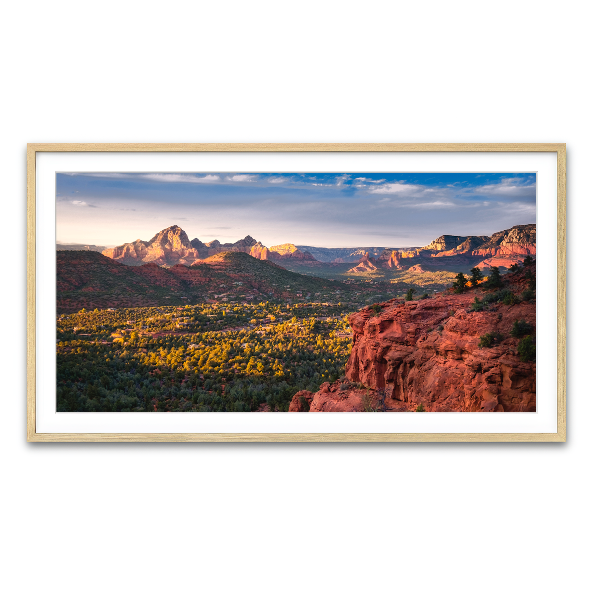 Framed Print 2x1 Natural