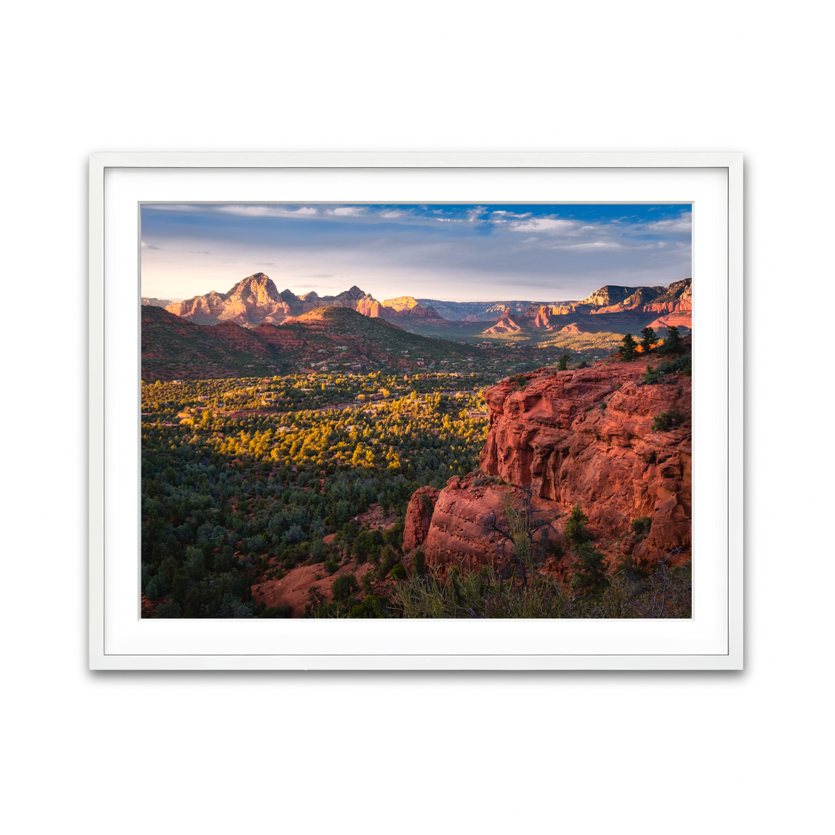 Framed Print 4x3 White