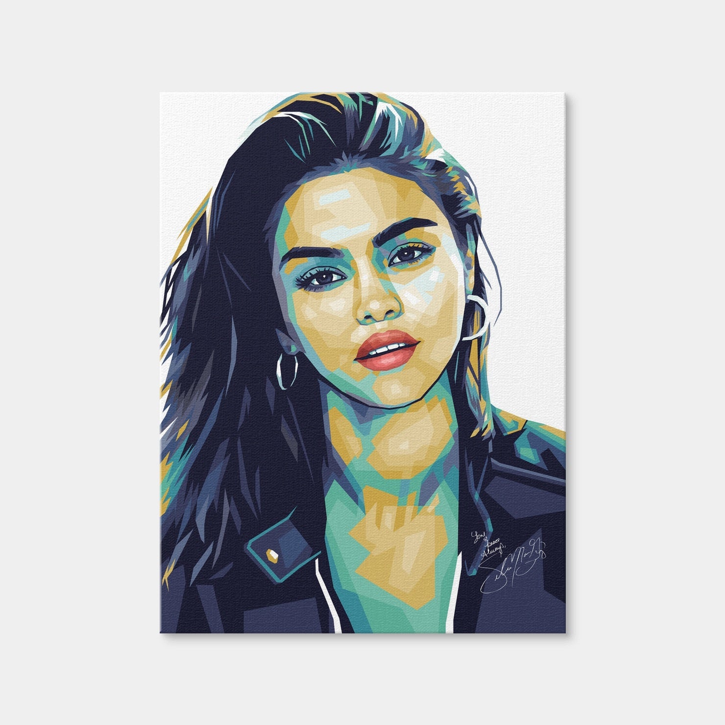 AUTO-MOCKUP WHITE | Selena Gomez White | 1 Piece | Gallery Wrap | group=3x4