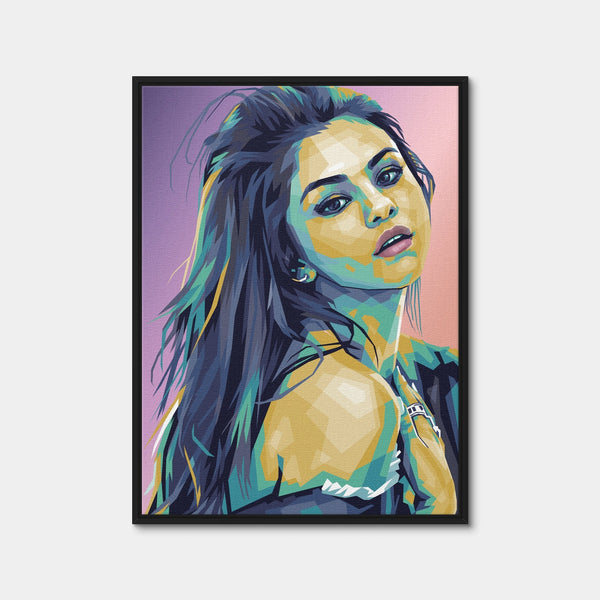 Selena Gomez Wall Art — Framed Canvas Format preview