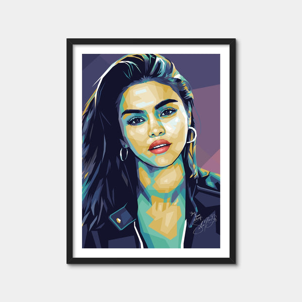 Selena Purple Wall Art — Framed Print Format preview