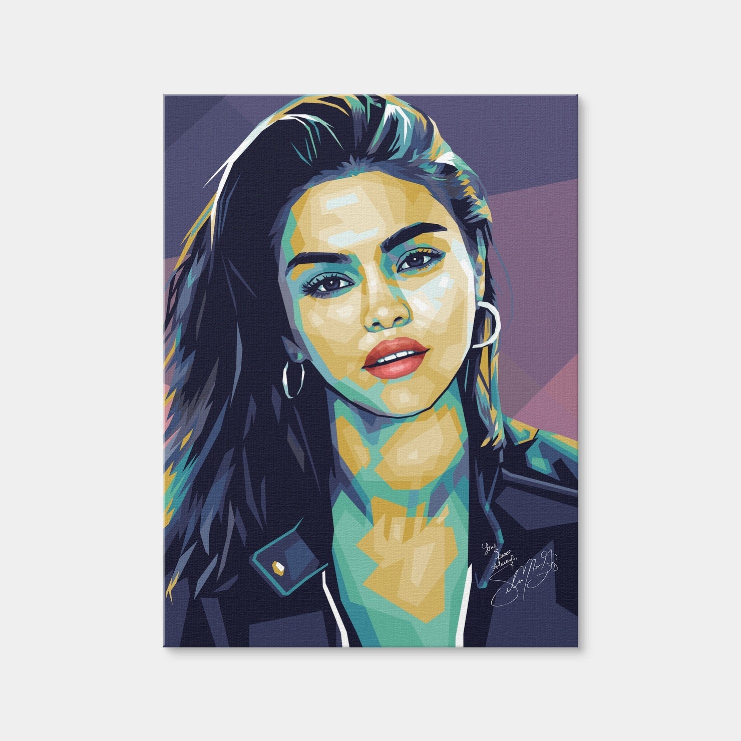 AUTO-MOCKUP WHITE | Selena Purple | 1 Piece | Gallery Wrap | group=3x4