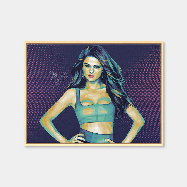 Selena Signature Wall Art — Framed Canvas Format preview