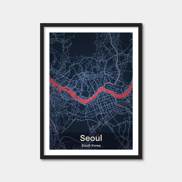 Seoul Wall Art — Framed Print Format preview