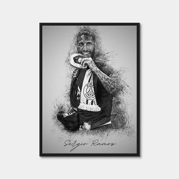 Sergio Ramos 2 Wall Art — Framed Canvas Format preview