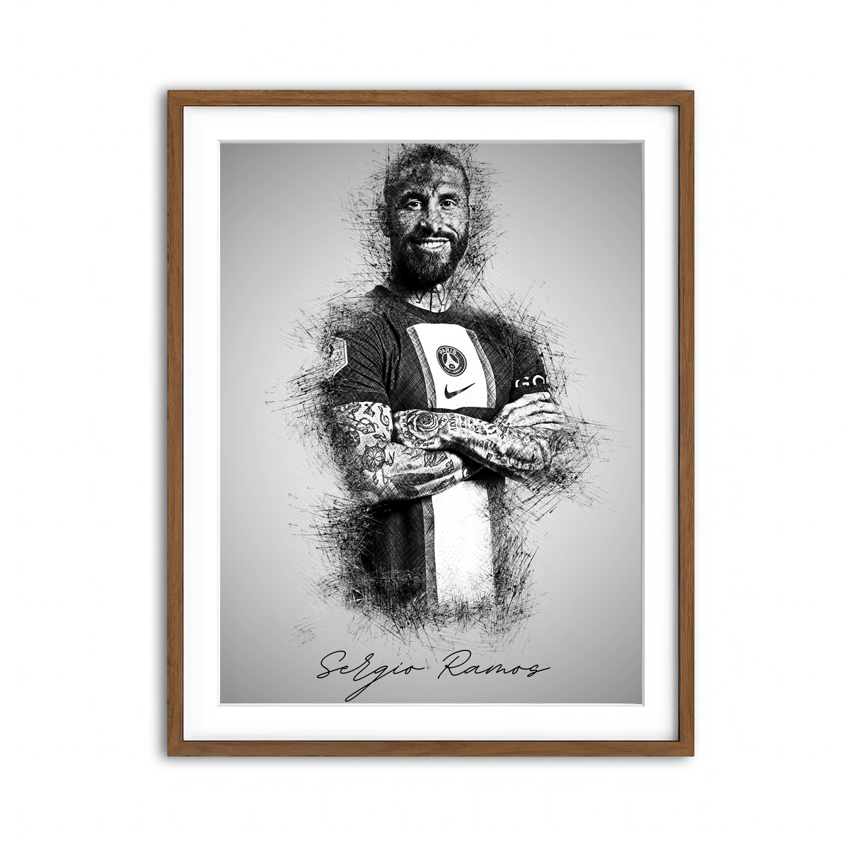 Framed Print 3x4 Walnut