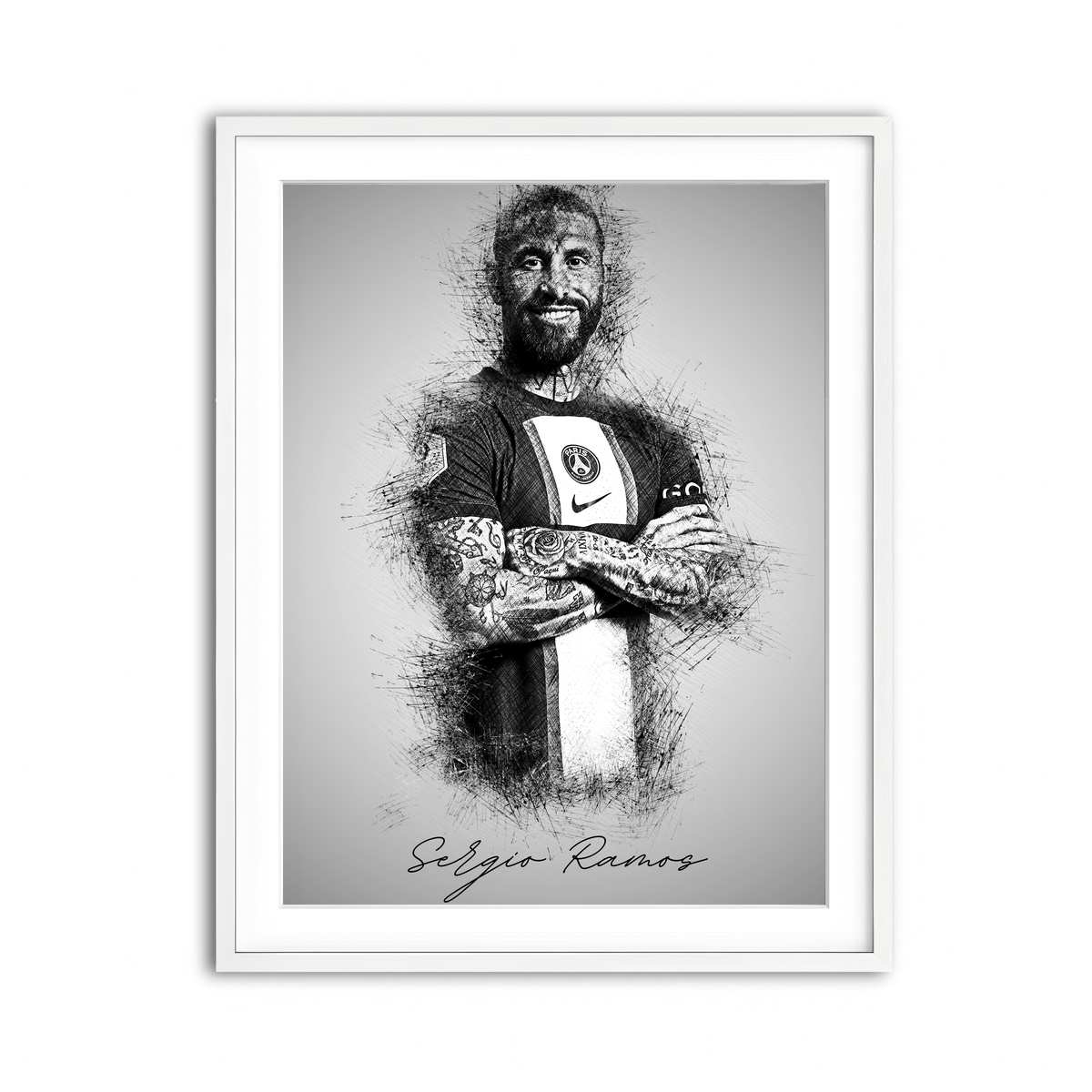 Framed Print 3x4 White