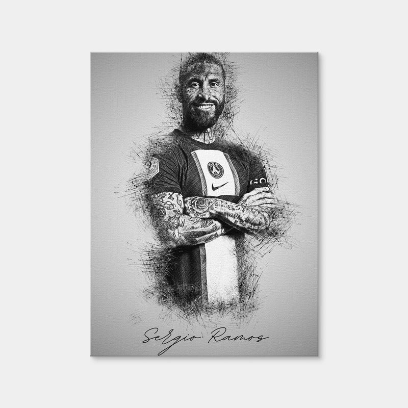 AUTO-MOCKUP WHITE | Sergio Ramos | 1 Piece | Gallery Wrap | group=3x4