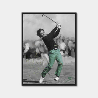 AUTO-MOCKUP WHITE | Seve Ballesteros | 1 Piece | Black Framed Canvas | group=3x4