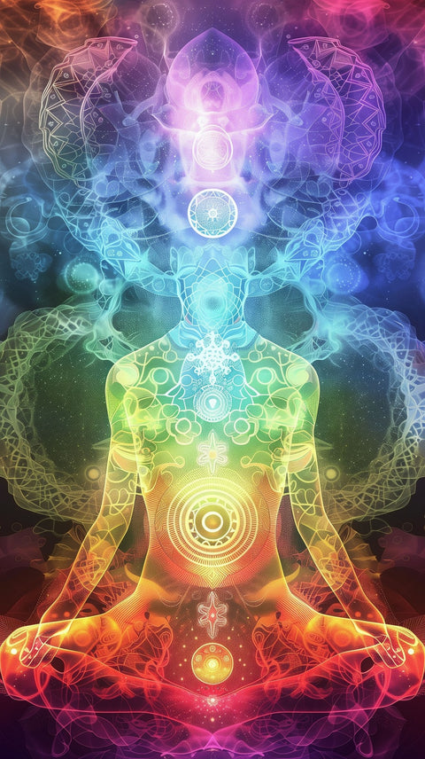 Seven chakras concept Wall Art