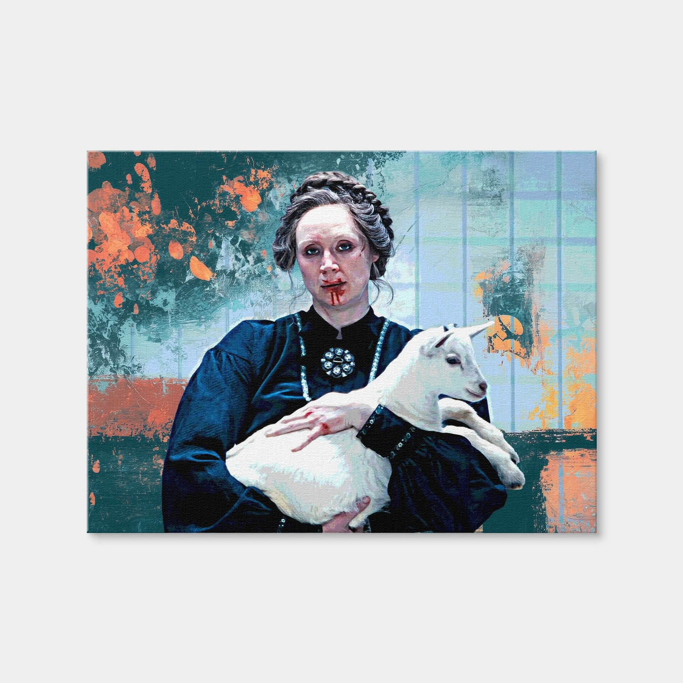 AUTO-MOCKUP WHITE | Severance Lorne & Her Goat | 1 Piece | Gallery Wrap Canvas | group=4x3