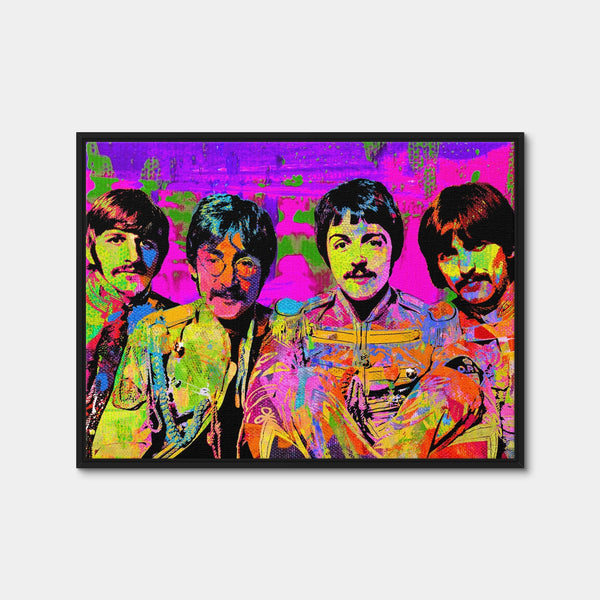 Sgt. Pepper's Beatles Wall Art — Framed Canvas Format preview