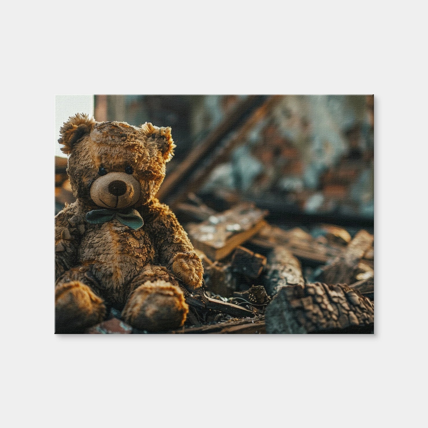 AUTO-MOCKUP WHITE | Shabby Teddy Bear | 1 Piece | Gallery Wrap | group=4x3