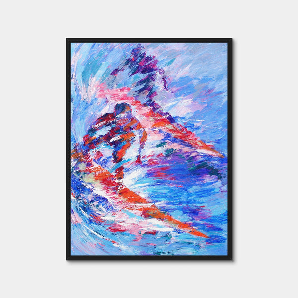 Shadow Surfer Wall Art — Framed Canvas Format preview