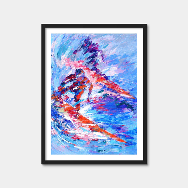 Shadow Surfer Wall Art — Framed Print Format preview