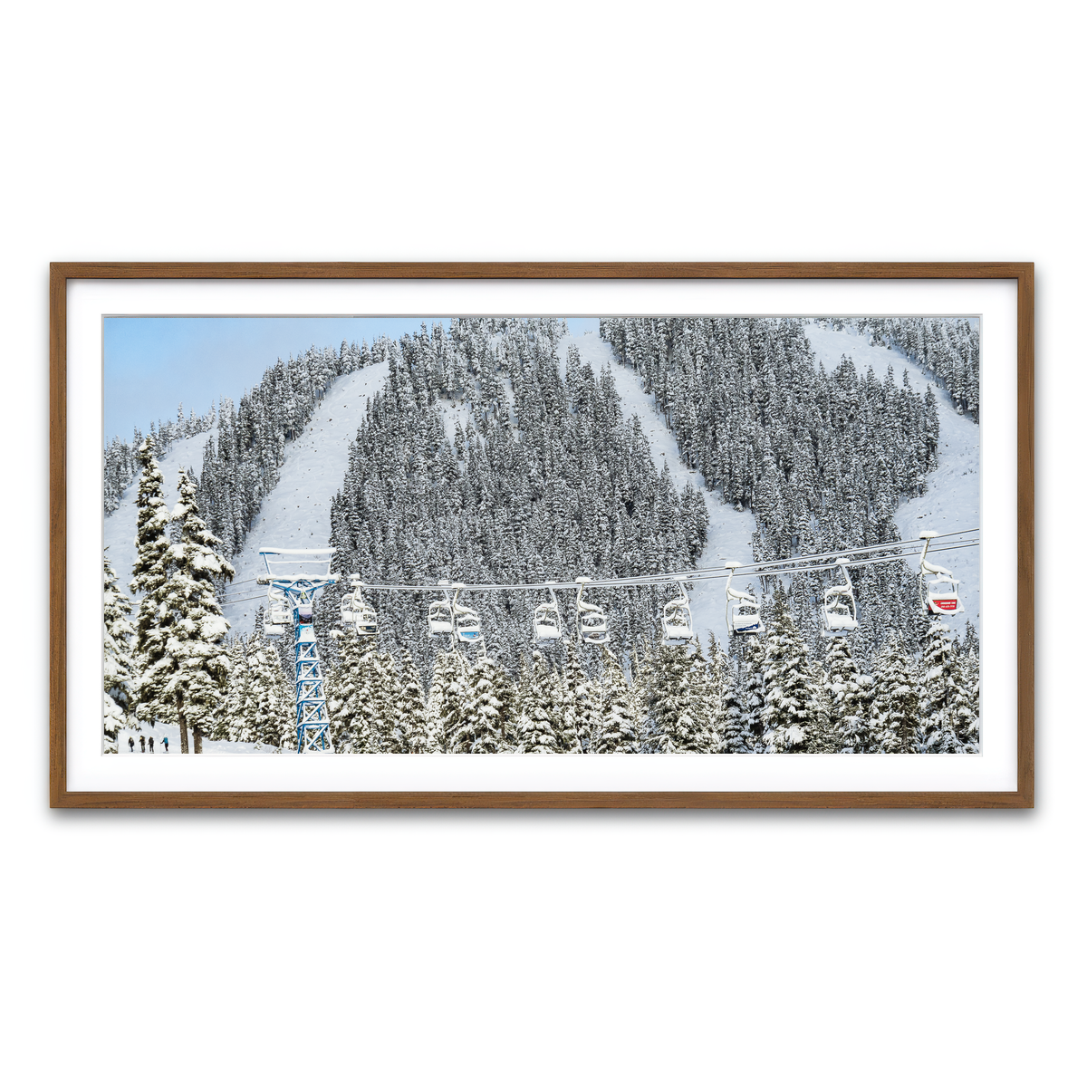 Framed Print 2x1 Walnut