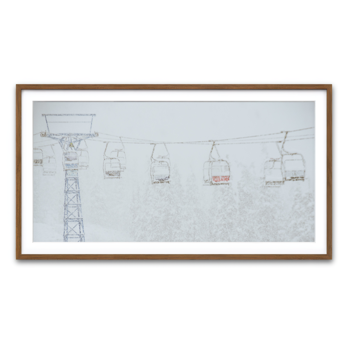 Framed Print 2x1 Walnut