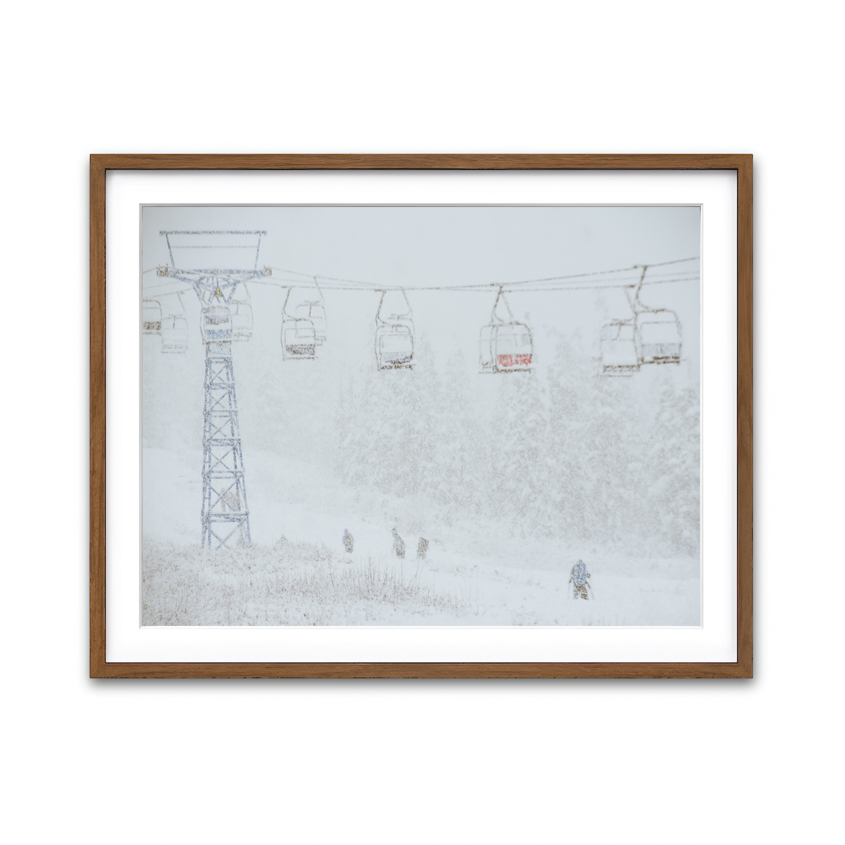 Framed Print 4x3 Walnut