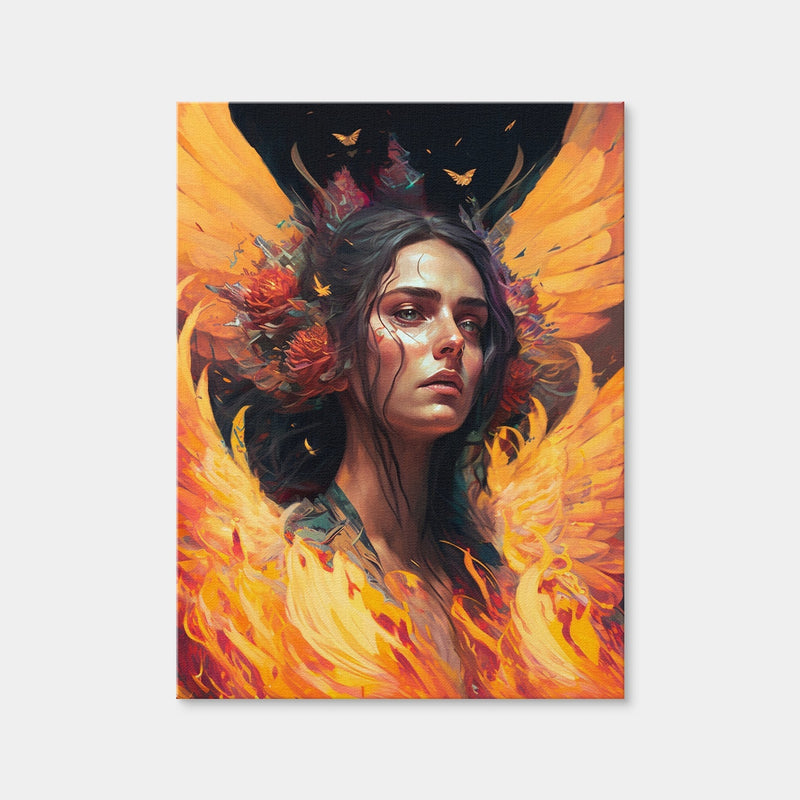 AUTO-MOCKUP WHITE | She's On Fire | 1 Piece | Gallery Wrap | group=3x4
