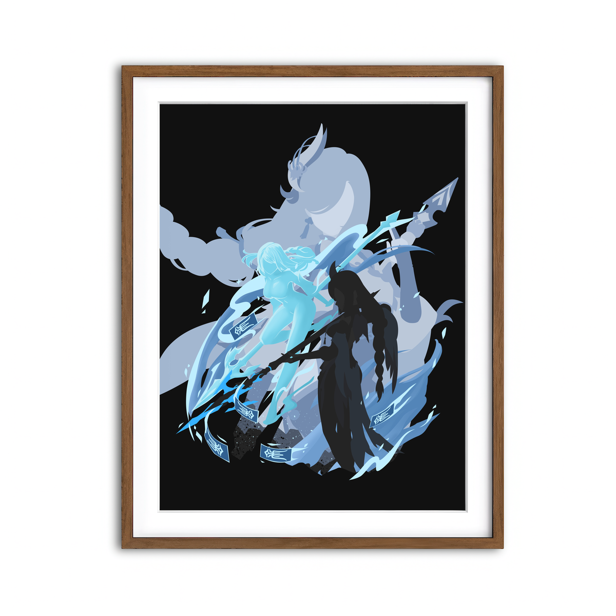 Framed Print 3x4 Walnut