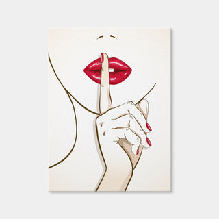 AUTO-MOCKUP WHITE | Shh Lips | 1 Piece | Gallery Wrap | group=3x4