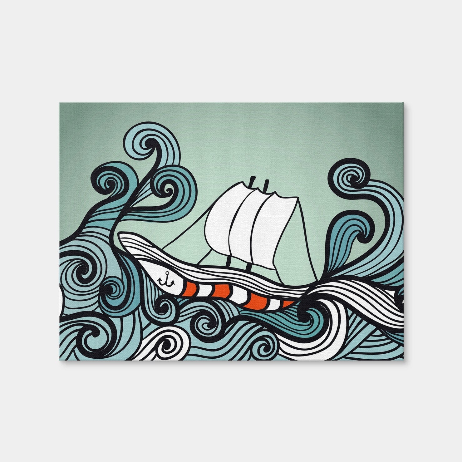 AUTO-MOCKUP WHITE | Ship Art | 1 Piece | Gallery Wrap Canvas | group=4x3