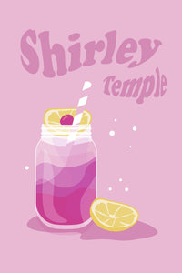 Shirley Temple Pink Wall Art