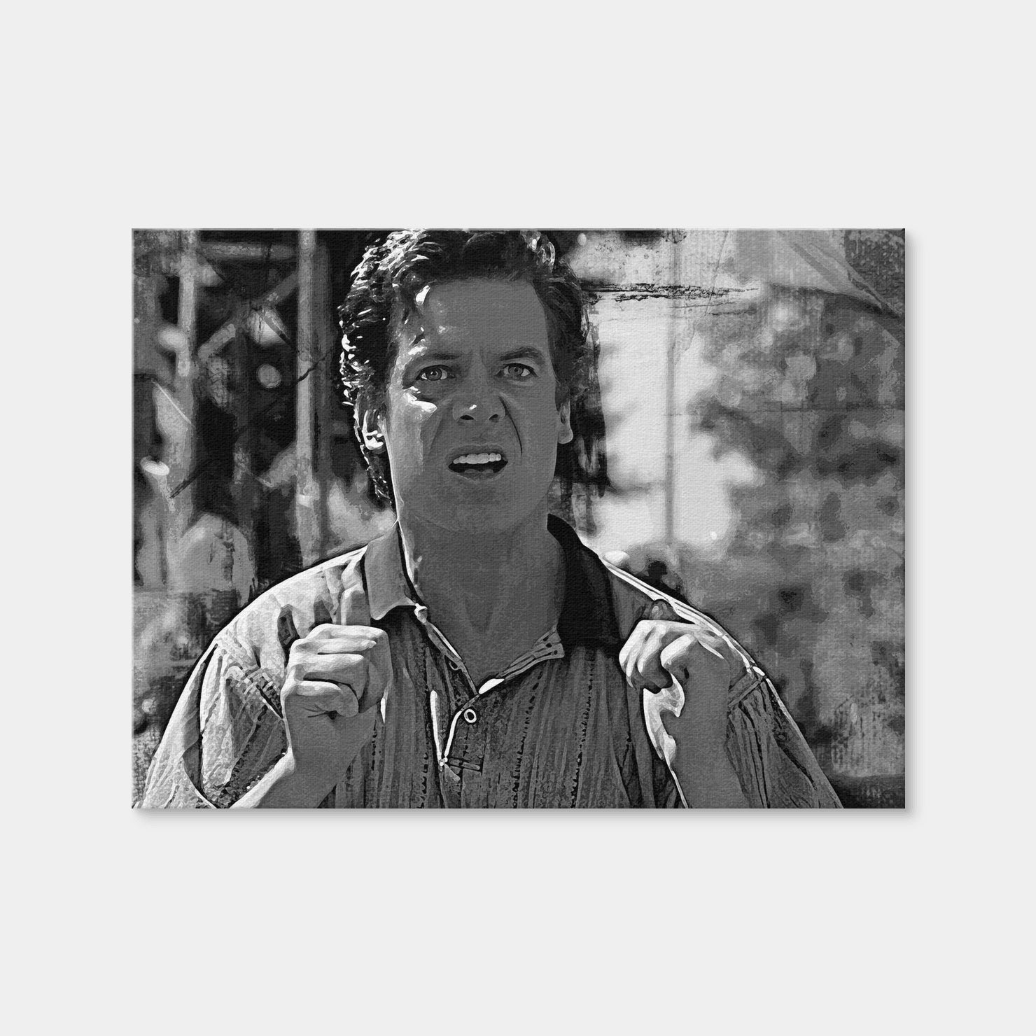 AUTO-MOCKUP WHITE | Shooter McGavin Grayscale | 1 Piece | Gallery Wrap | group=4x3