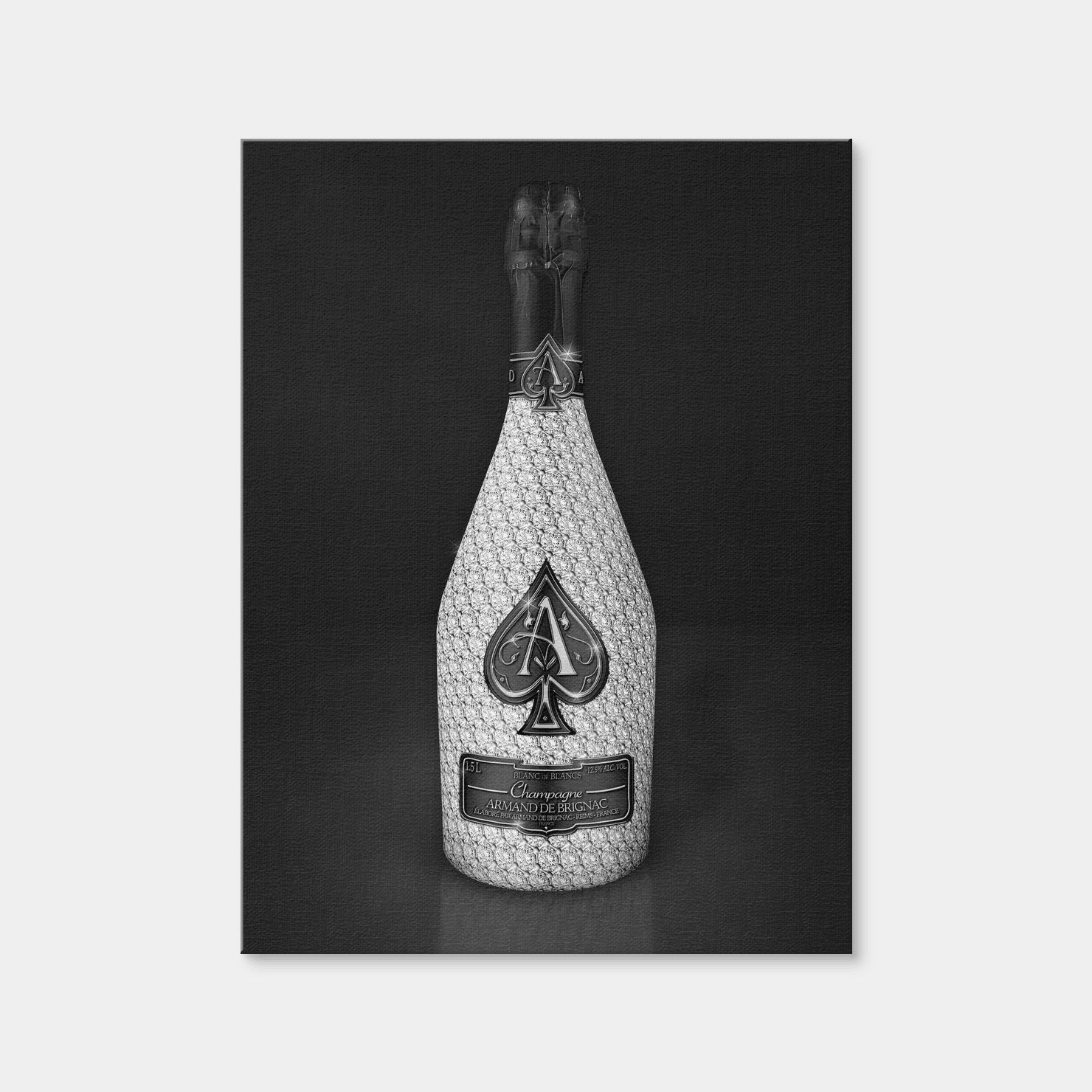 AUTO-MOCKUP WHITE | Silver Ace Bottle | 1 Piece | Gallery Wrap Canvas | group=3x4