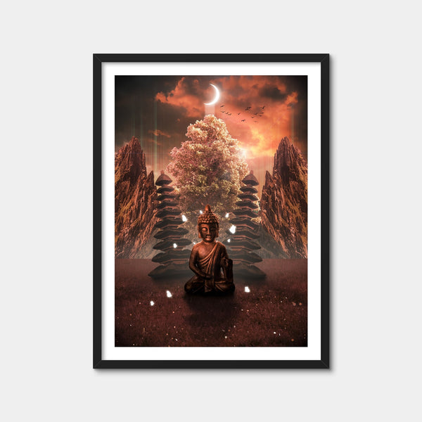 Sin Buddha Wall Art — Framed Print Format preview