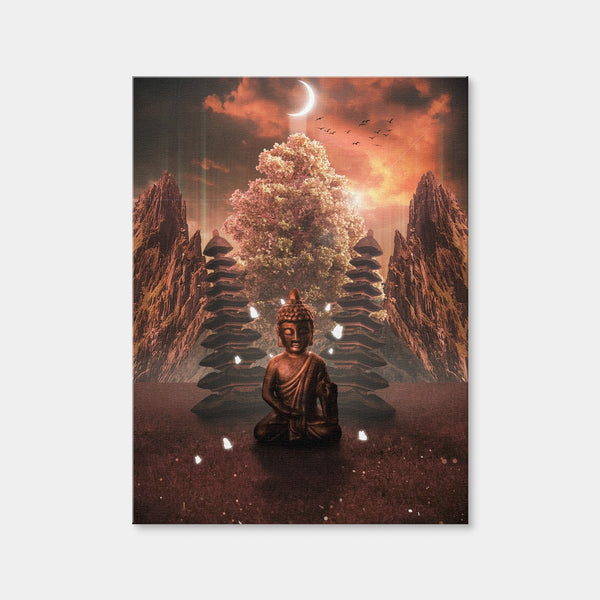 Sin Buddha Wall Art — Canvas Wrap Format preview