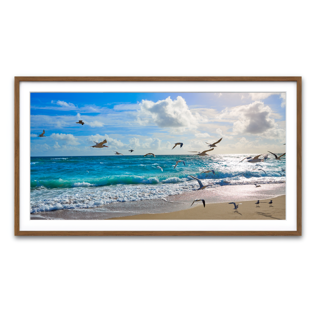 Framed Print 2x1 Walnut
