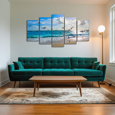 AUTO-MOCKUP ROOM | Singer Island beach seagulls