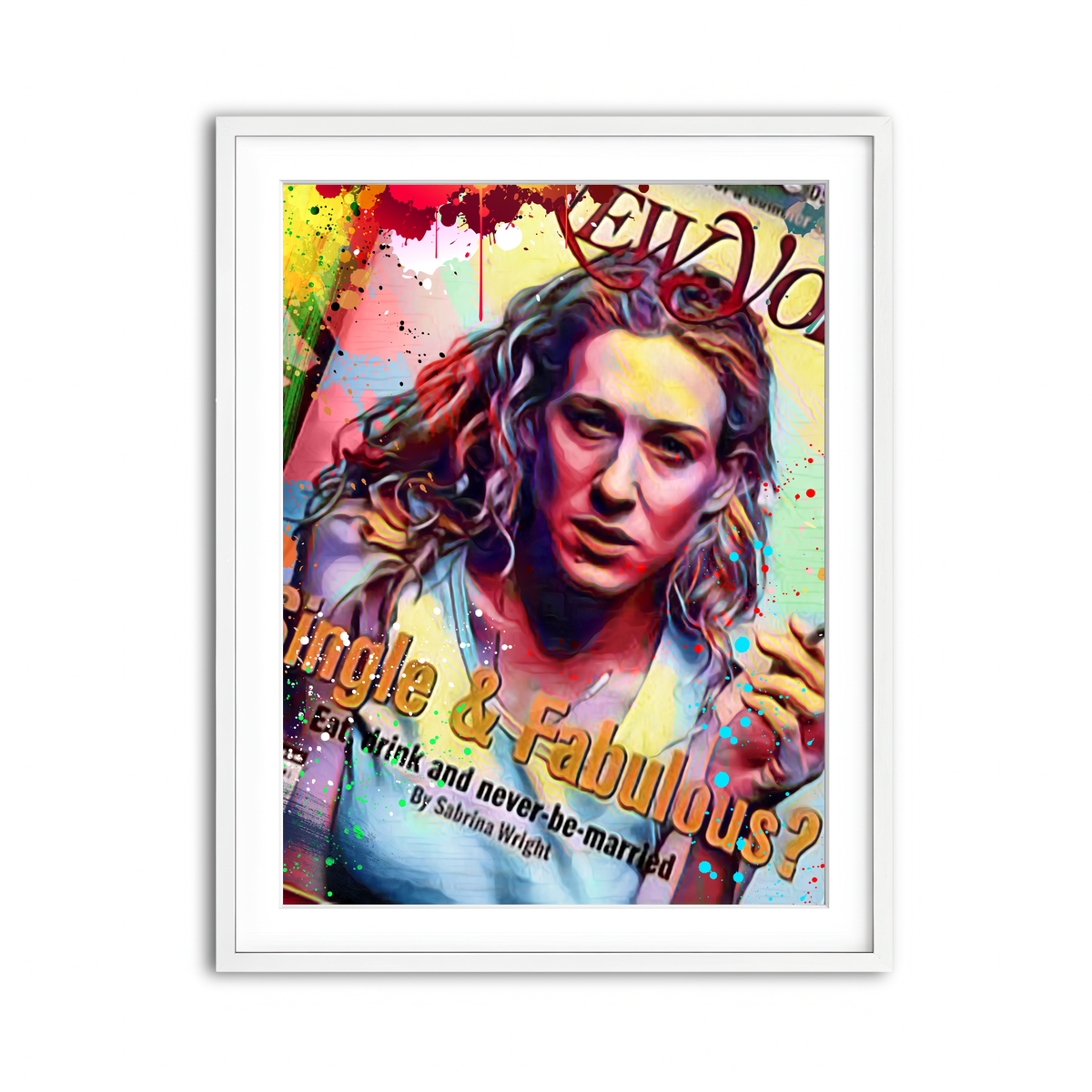 Framed Print 3x4 White