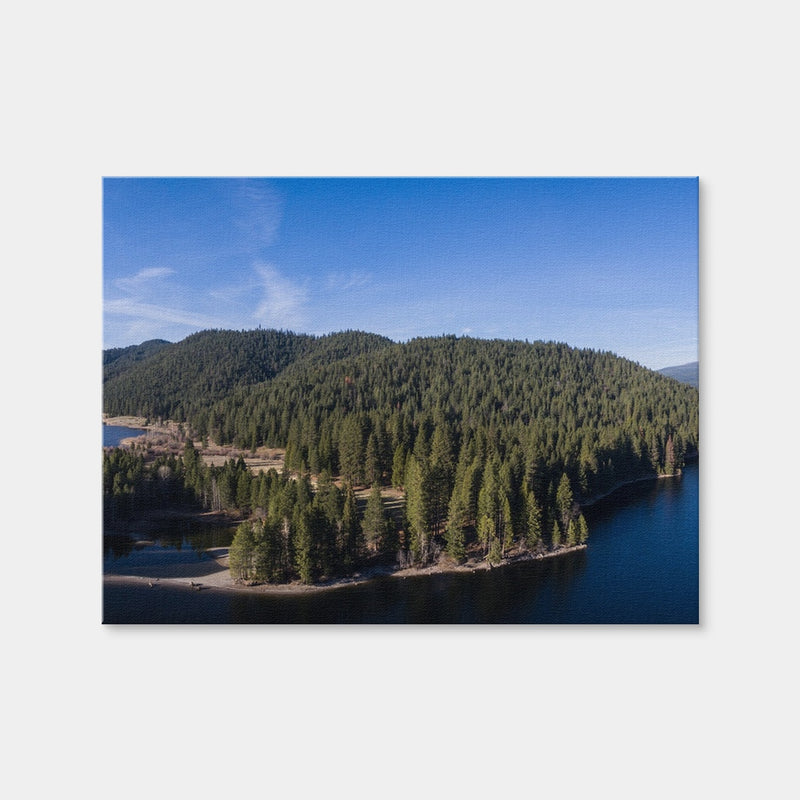 AUTO-MOCKUP WHITE | Siskiyou Lake and Mount Shasta | 1 Piece | Gallery Wrap Canvas | group=4x3