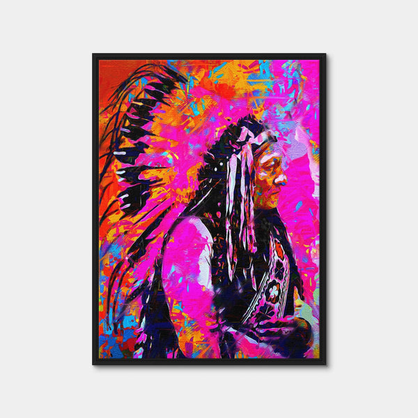 Sitting Bull Wall Art — Framed Canvas Format preview