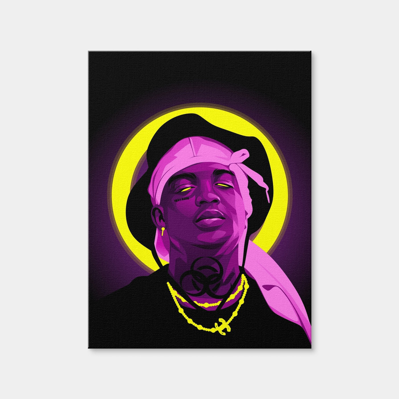 AUTO-MOCKUP WHITE | Ski Mask the Slump God | 1 Piece | Gallery Wrap | group=3x4