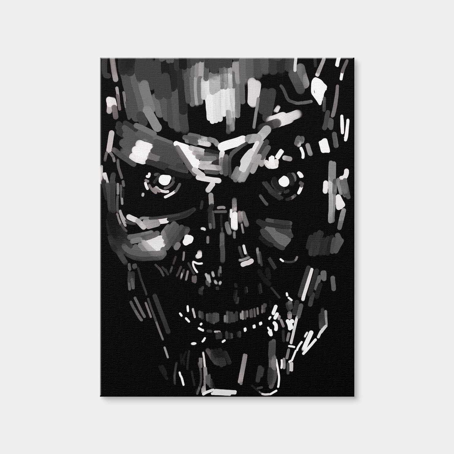 AUTO-MOCKUP WHITE | Skull Black And White | 1 Piece | Gallery Wrap | group=3x4